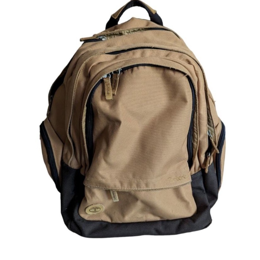 Timberland canvas Wheat Camel Tan backpack Black Bag Men